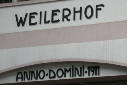 Inschrift Weilerhof